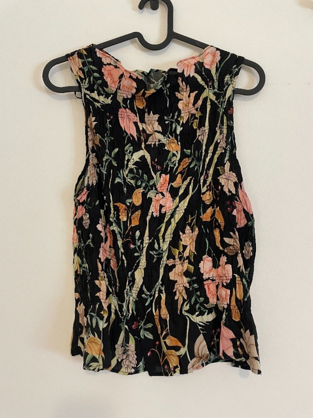 H&M Floral Smocked Tank Top | Size M | NWT